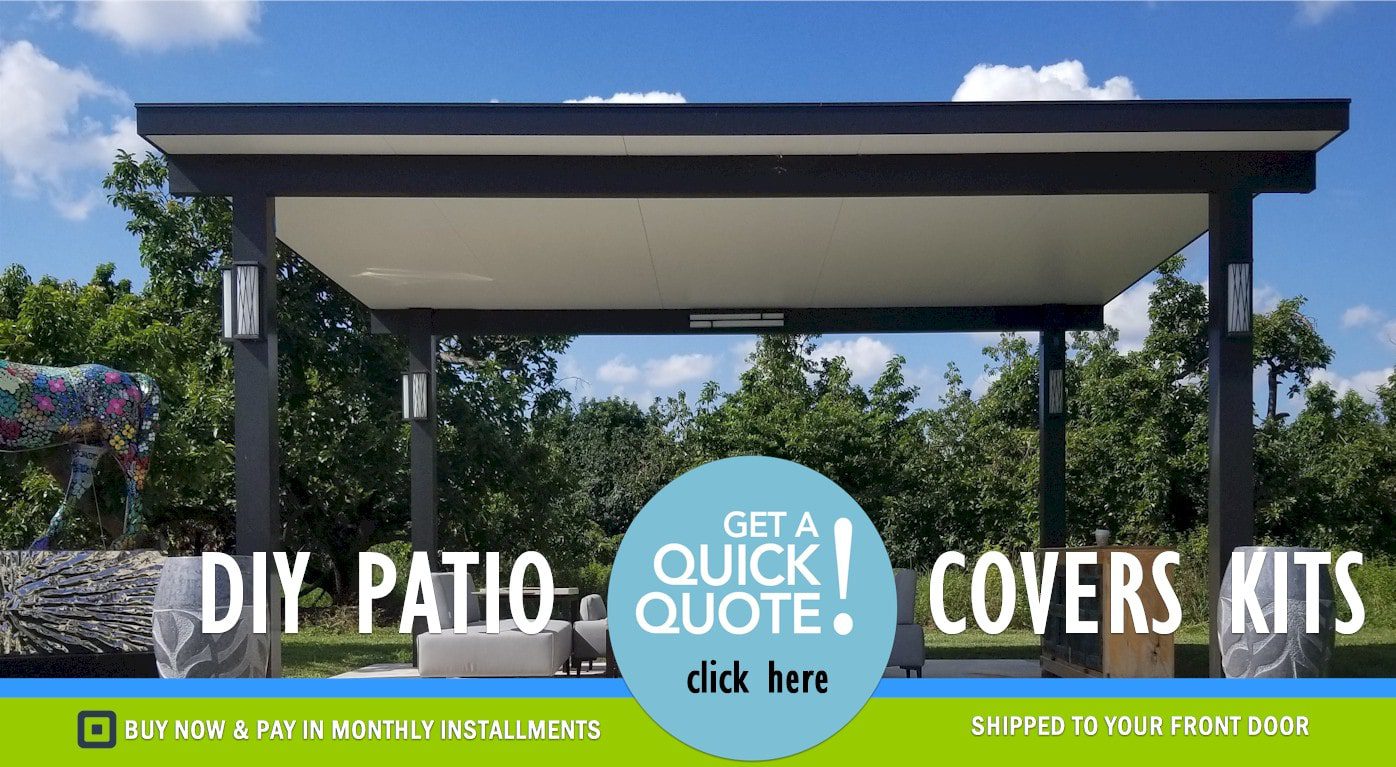 Aluminum Patio Cover Kits | DIY Aluminum Patio Roof