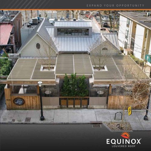 equinox louvered roof commercial brochure